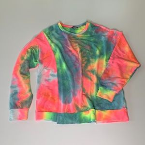 Tie Dye Multi-Color Long Sleeve Sweatshirt Top